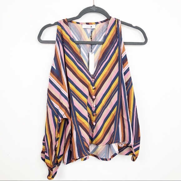 Flynn Skye Vera Blouse In Ziggy NWT - Picture 2 of 7